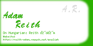 adam reith business card